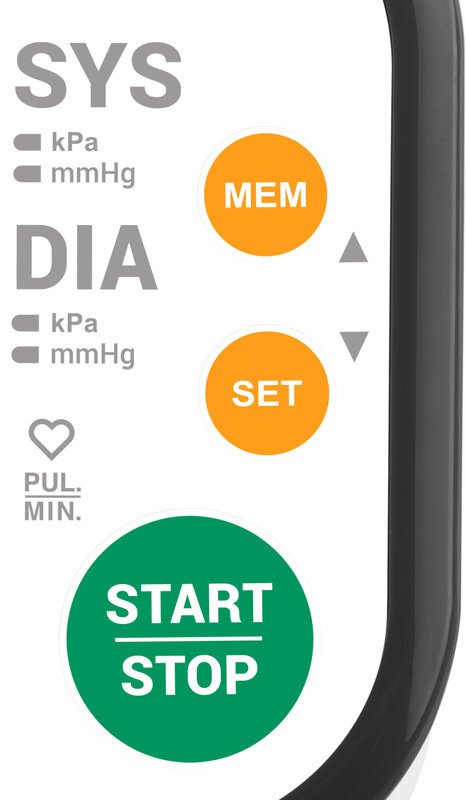 Tlakomer na pažu ETA Compact 2297 90000 čierny/biely