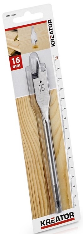 Vrták Kreator KRT010806, do dreva 16×152 mm