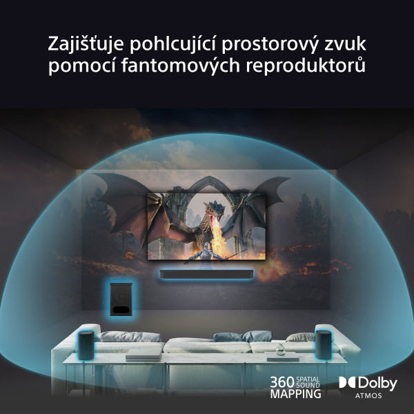 Reproduktory Sony SA-RS8 ( 2 ks) čierny Reproduktory Sony SA-RS8
