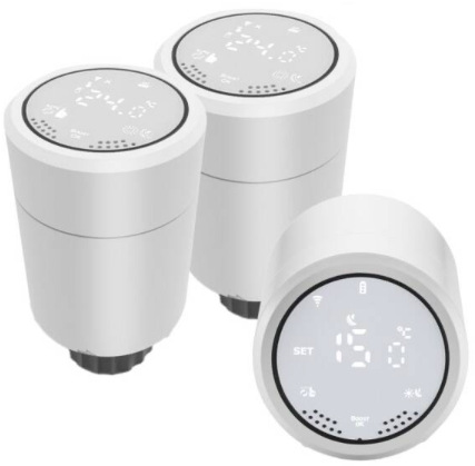 Bezdrôtová termohlavica IMMAX NEO SMART 3x hlavice Zigbee, TUYA Bezdrôtová termohlavica IMMAX NEO SMART 3x hlavice Zigbee, TUYA