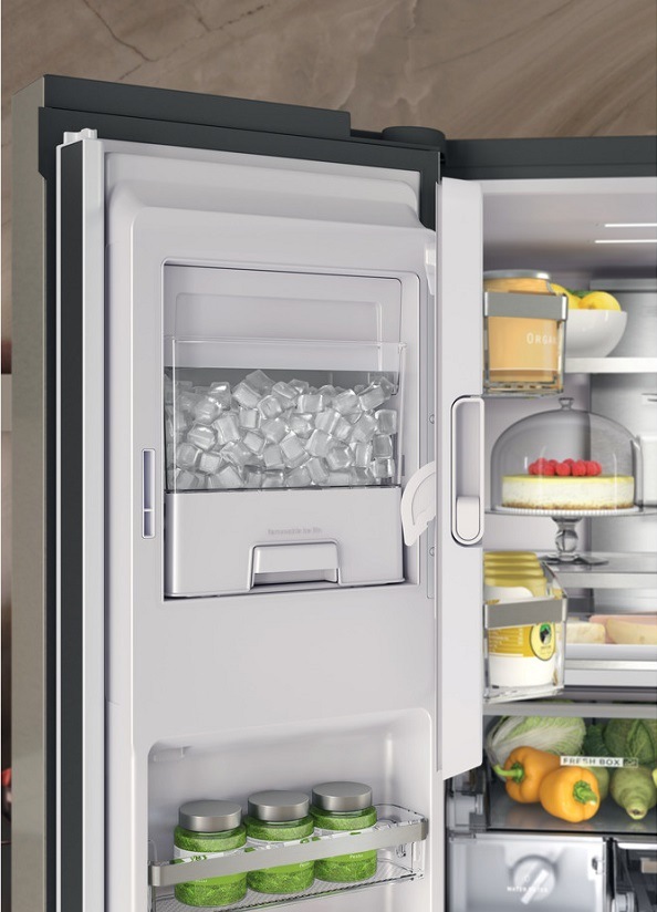 Americká chladnička Whirlpool WQ9I MO2L EF nerez Chladnička americká Whirlpool WQ9I MO2L EF, NoFrost, nerez, výrobník ľadu