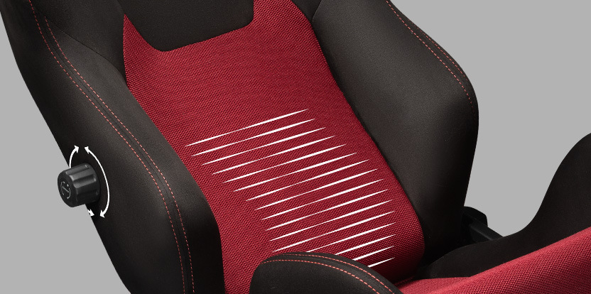 Prídavné sedadlo Next Level Racing PRS2 Performance Reclining Sim Racing Seat čierne/červené