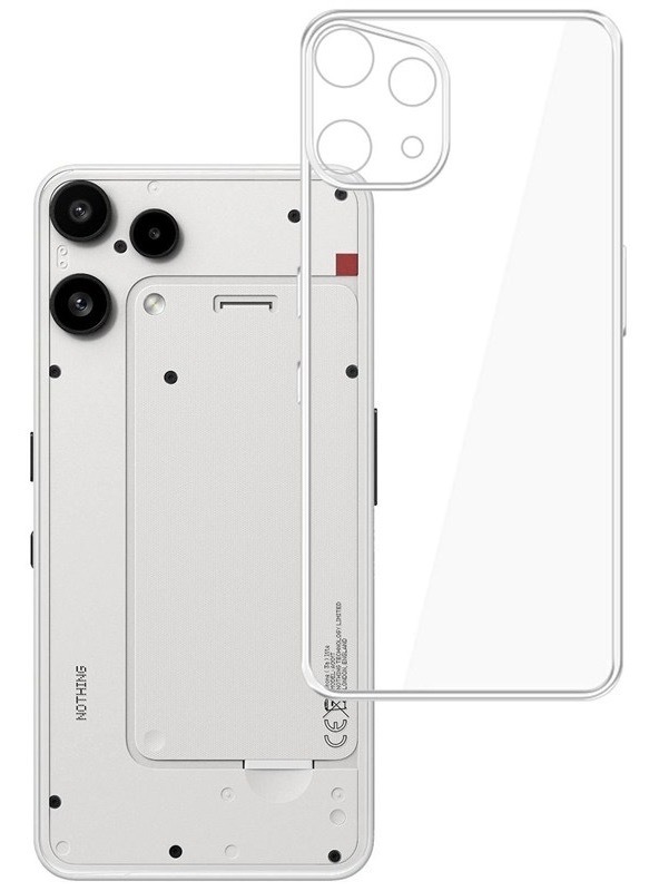 Kryt 3mk na mobil Nothing Phone (3a) Lite, priehľadná farba