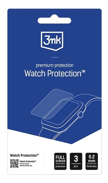 Hybridné ochranné sklo 3mk na Xiaomi Watch 5, priehľadná farba