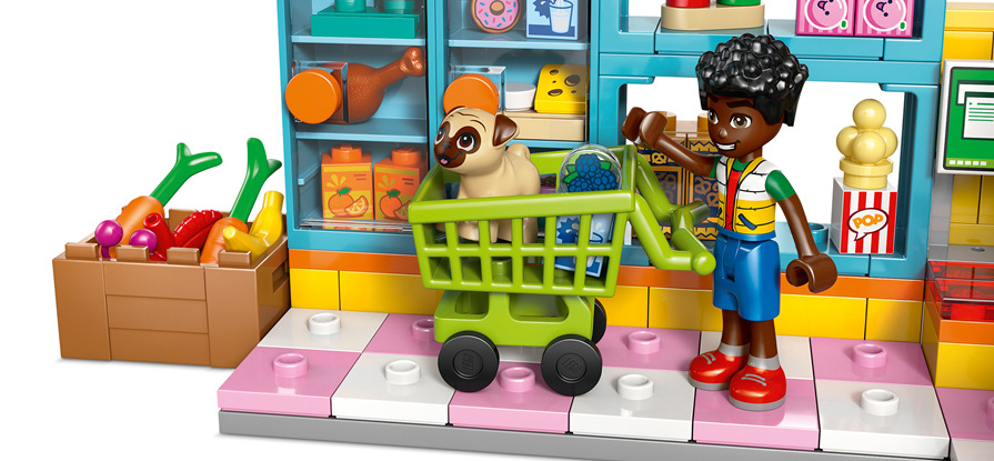 Stavebnica LEGO® Friends 42680 Samoobsluha v městečku Heartlake Stavebnica pre deti od 5 rokov ponúka kreatívne stavanie, hranie s LEGO Friends a interaktívny návod v aplikácii.