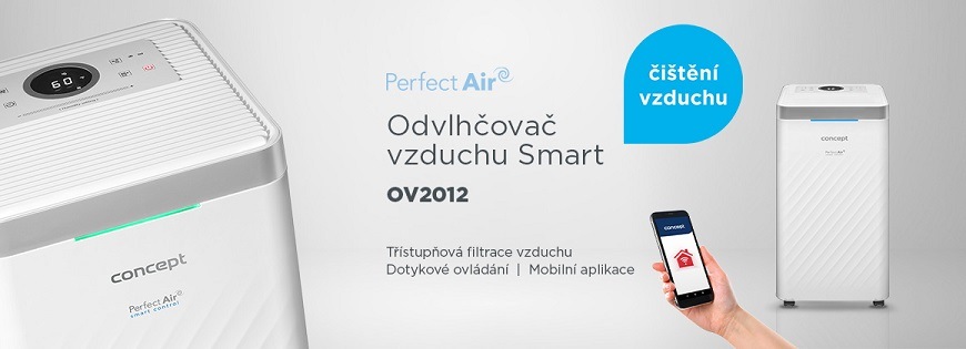 Odvlhčovač Concept Perfect Air Smart OV2012 biely Odvlhčovač Concept Perfect Air Smart OV2012 biely