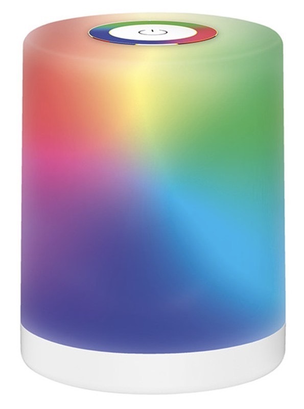 Stolná lampa Solight RGB lampáš biela