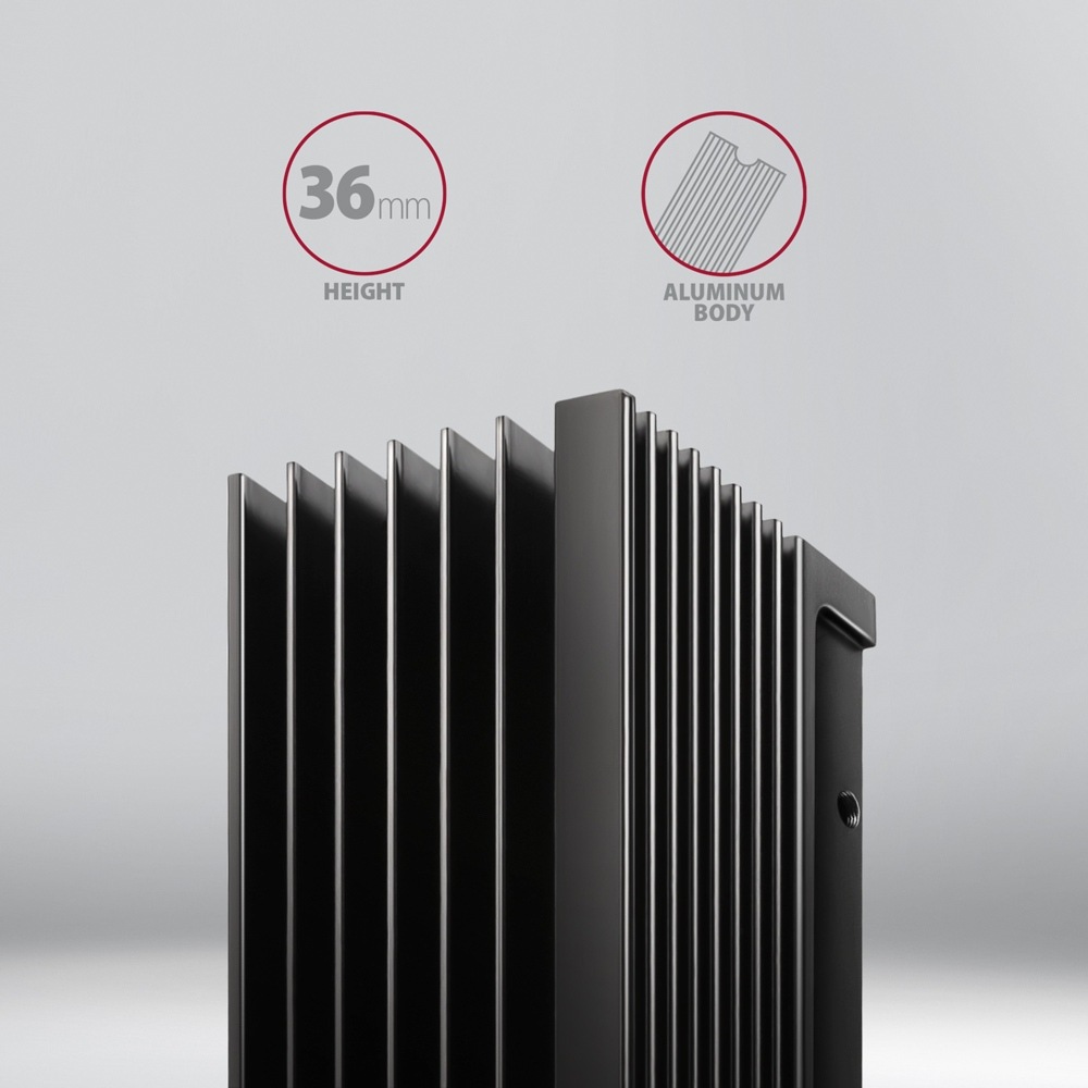 Chladič Axagon CLR-M2XL, M.2 SSD 2280, 36 mm čierny Axagon CLR-M2XL ťaží aj z univerzality
