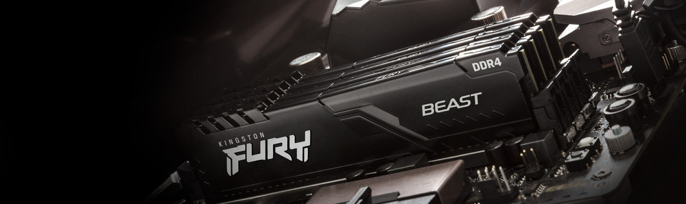Pamäťový modul Kingston FURY Beast Black 64GB (2x32GB) DDR4 3600MHz CL18