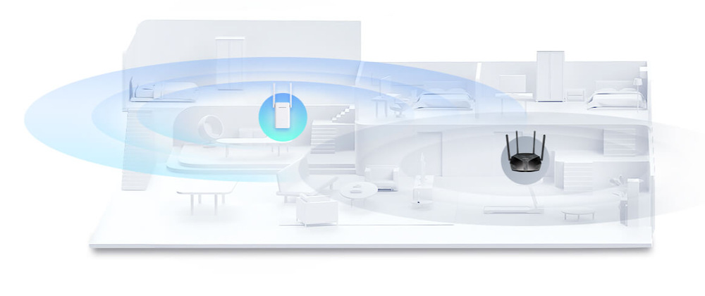 Wi-Fi extender Mercusys ME70X, AX1800 Wi-Fi 6 biely Wi-Fi extender Mercusys ME70X, AX1800 Wi-Fi 6 biely