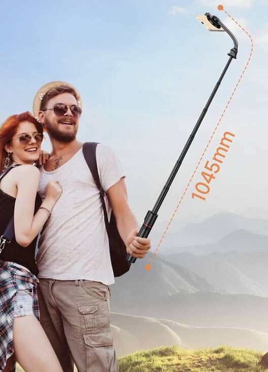 Selfie tyč Cubenest SLS01 MagSafe, s tripodom a bezdrôtovou spúšťou (21-105 cm) čierna