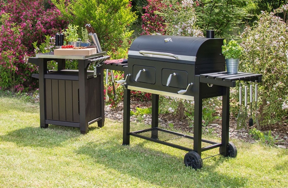 Gril záhradný na drevené uhlie G21 Panama BBQ čierny Gril na drev.uhlie G21 Panama BBQ