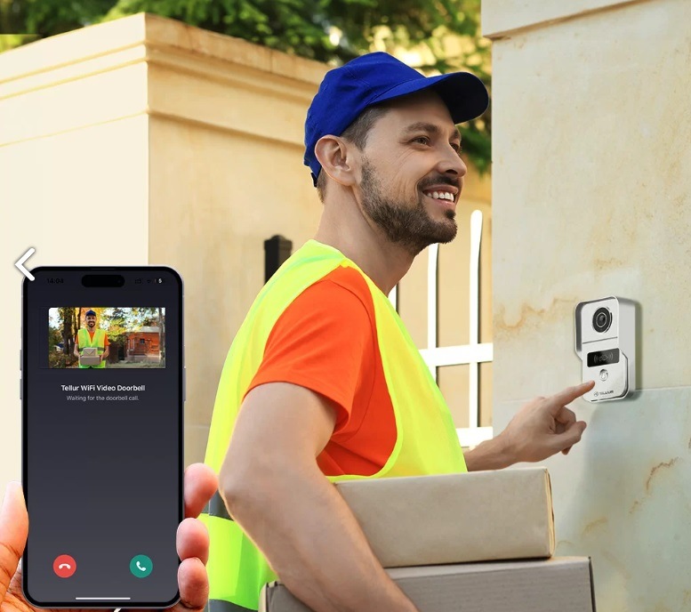 Videozvonček Tellur WiFi Smart Video DoorBell sivý Videozvonček Tellur WiFi Smart Video DoorBell - šedý
