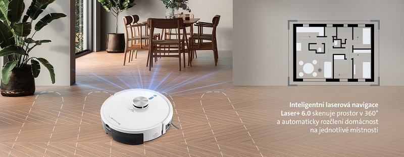 Robotický vysávač ETA Leone 524490000 biely „Robotický
