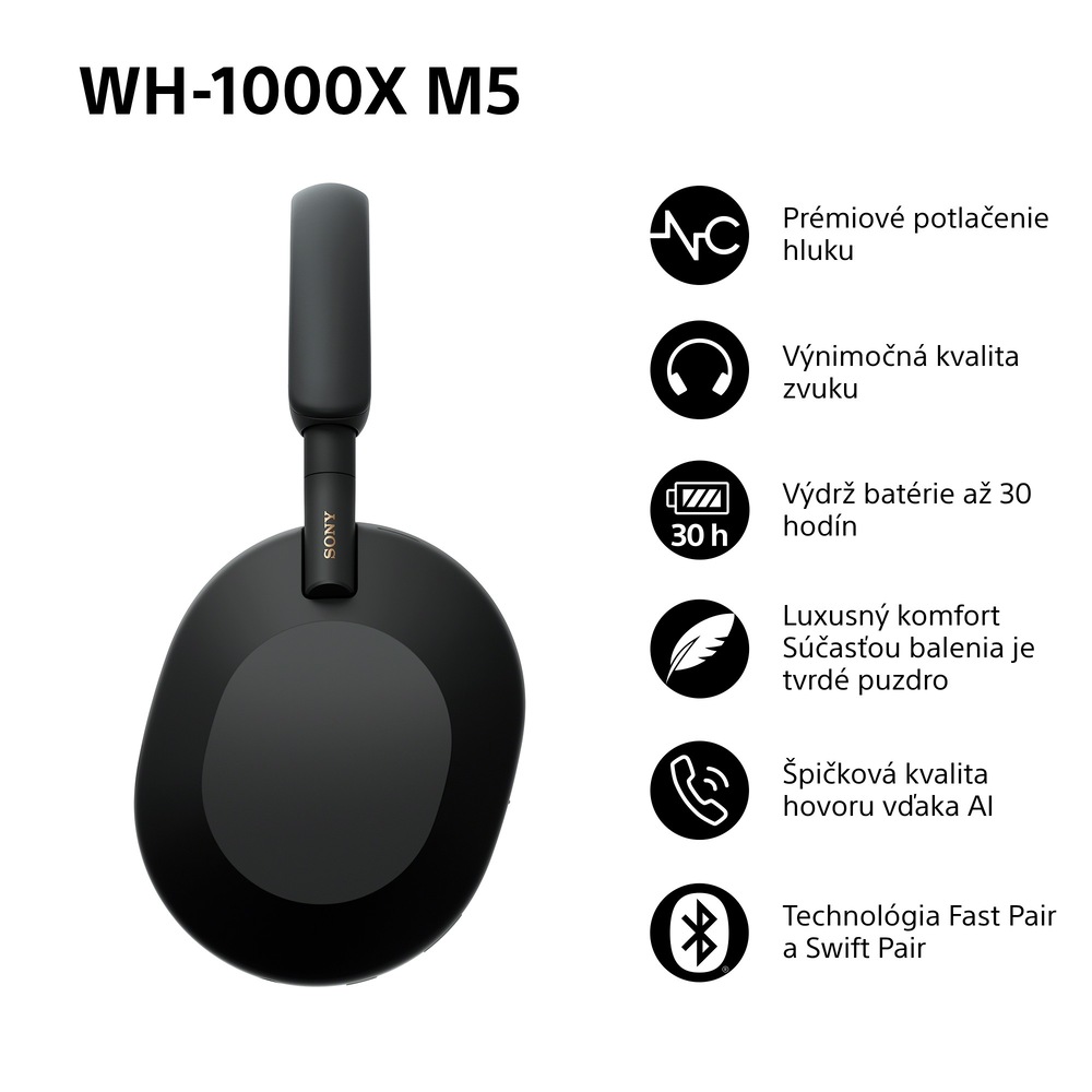 Slúchadlá Sony WH-1000XM5