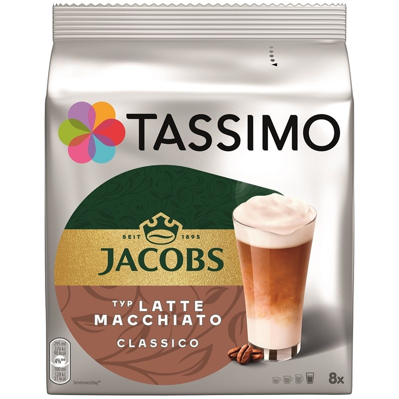 Kapsuly pre espressá Tassimo Jacobs Krönung Latte Macchiato 264 g (8 ks) Kapsle Jacobs Krönung Latte Macchiato 264 g Tassimo