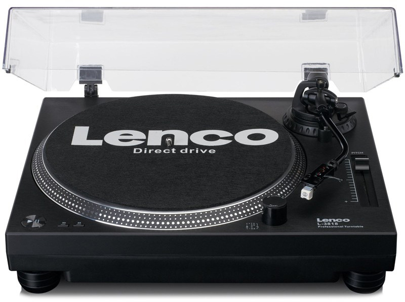 Gramofón s predzosilňovačom Lenco L-3818BK, čierna farba