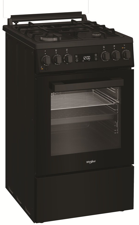 Kombinovaný sporák Whirlpool W5G8LMSWTB čierny Sporák K50 Whirlpool W5G8LMSWTB