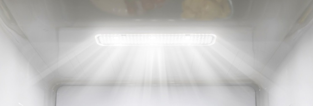 Chladnička s mrazničkou nadol Gorenje RK416DPW4_LED osvetlenie