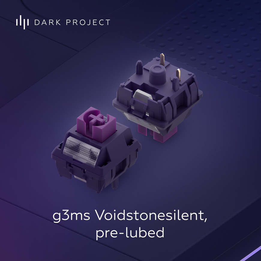 Klávesnica Dark Project ALU Celestial US fialová Klávesnica Dark Project ALU Celestial US fialová
