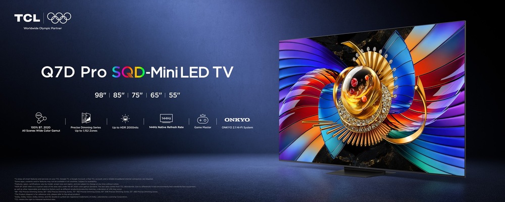 TCL Q7D Pro s technológiou SQD-Mini LED