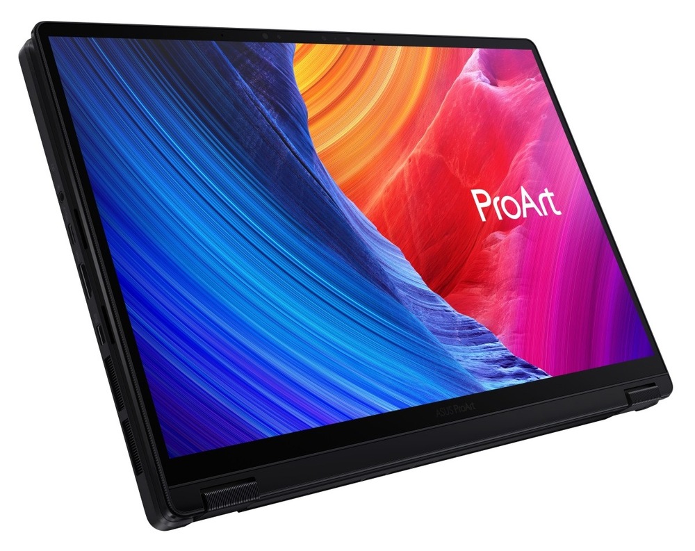 Notebook Asus ProArt PX13 čierny Notebook Asus ProArt PX13 v pozícii tabletu