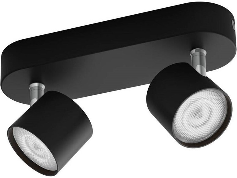 Bodové svietidlo Philips Star, 2xLED čierne