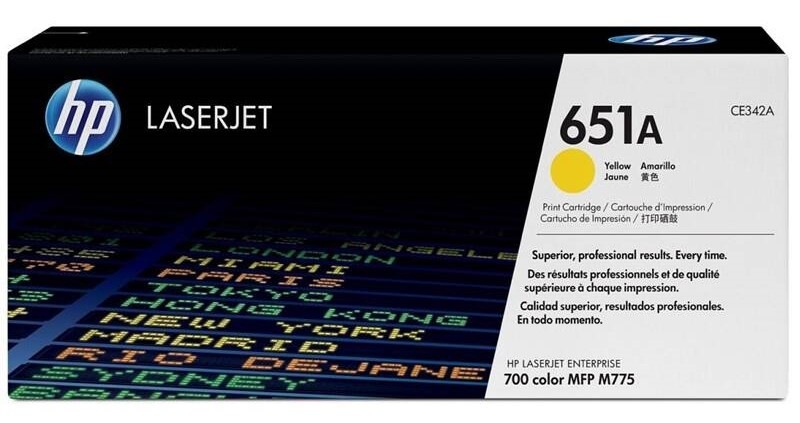Toner HP 651A, 16 000 strán žltý