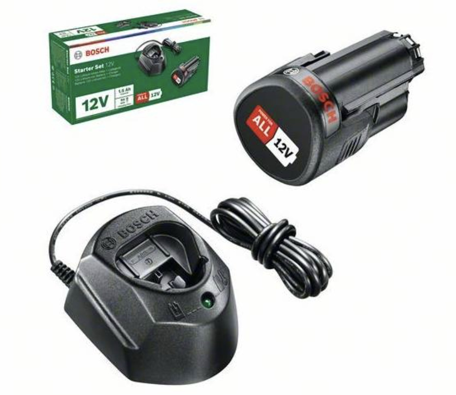 Set batérie a nabíjačky Bosch 12 V (1 × 1,5 Ah, GAL 1210 CV)
