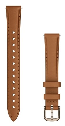 Remienok Garmin Lily 2 (14 mm), kožený, Tan/Cream Gold