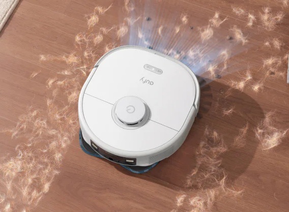 Robotický vysávač Anker Eufy X10 Pro Omni 8000Pa biely Robotický vysávač Anker Eufy X10 Pro Omni 8000Pa vysáva zvieracie chlpy z podlahy