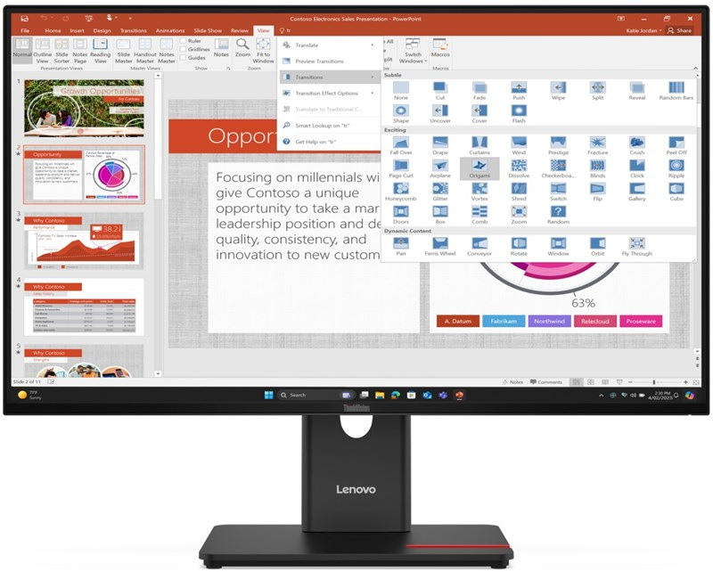 Lenovo ThinkVision T27-40, čierna