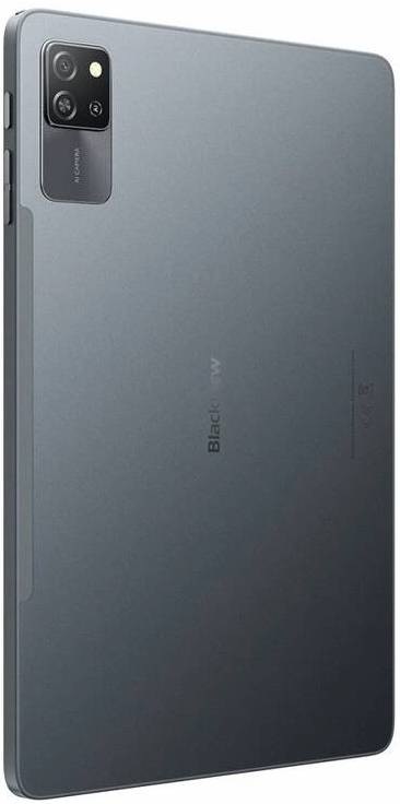 Zadná strana tabletu Blackview Tab 60 Pre LTE v šedej farbe s fotoaparátom a minimalistickým prevedením