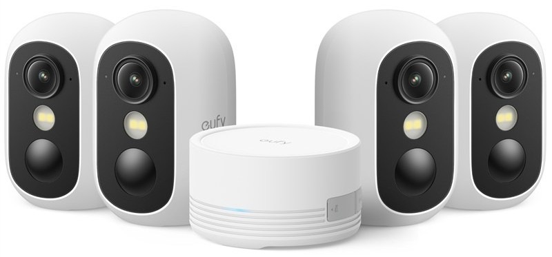 IP kamera Anker eufy C35 (4 ks + HomeBase Mini) biela IP kamera Anker eufy C35 poskytuje široký zorný uhol
