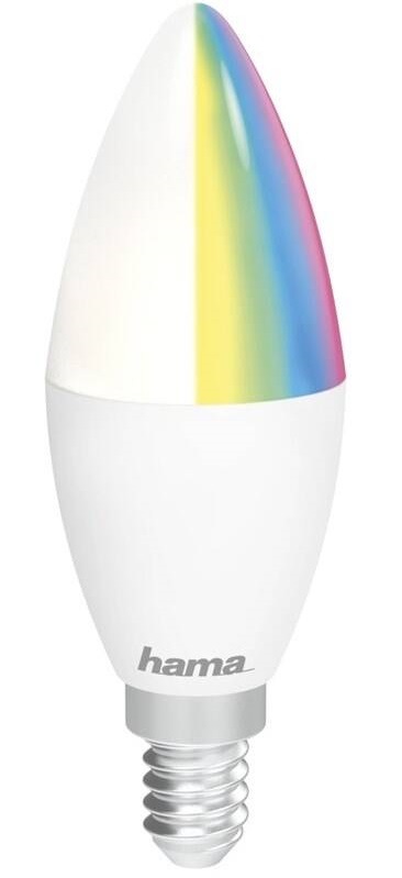 Inteligentná žiarovka Hama SMART WiFi LED E14, 5,5 W, RGBW, stmievateľná
