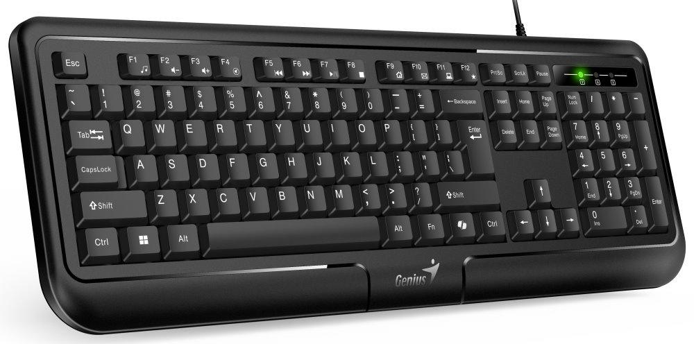 Klávesnica Genius KB-118 ver. II, copilot, USB, CZ+SK layout čierna Klávesnica Genius KB-118 ver. II, copilot, USB, CZ+SK layout čierna