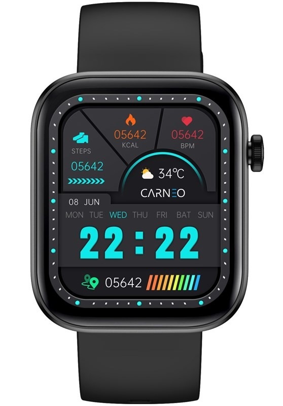 Inteligentné hodinky Carneo Zenith HR+ čierne