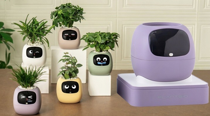 Inteligentný kvetináč Plantsio IVY generácia 2 fialový Chytrý kvetináč Plantsio IVY generácia 2 - fialová