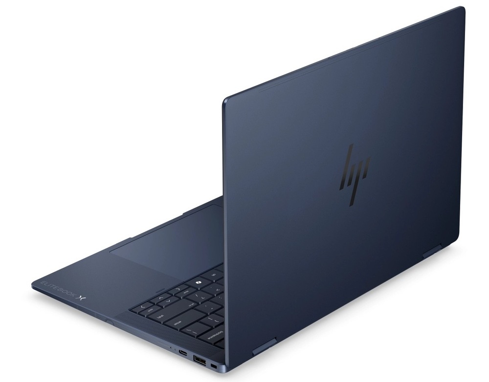 Otvorený notebook HP EliteBook X Flip G2i zozadu