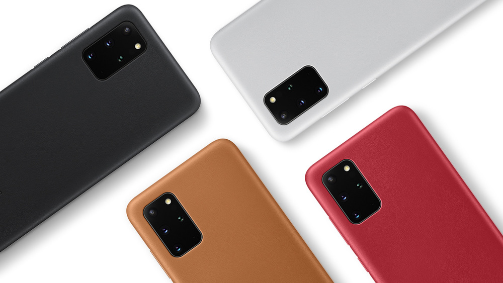 Kryt na mobil Samsung Leather Cover na Galaxy S20+ červený Kryt na mobil Samsung Leather Cover na Galaxy S20+ červený