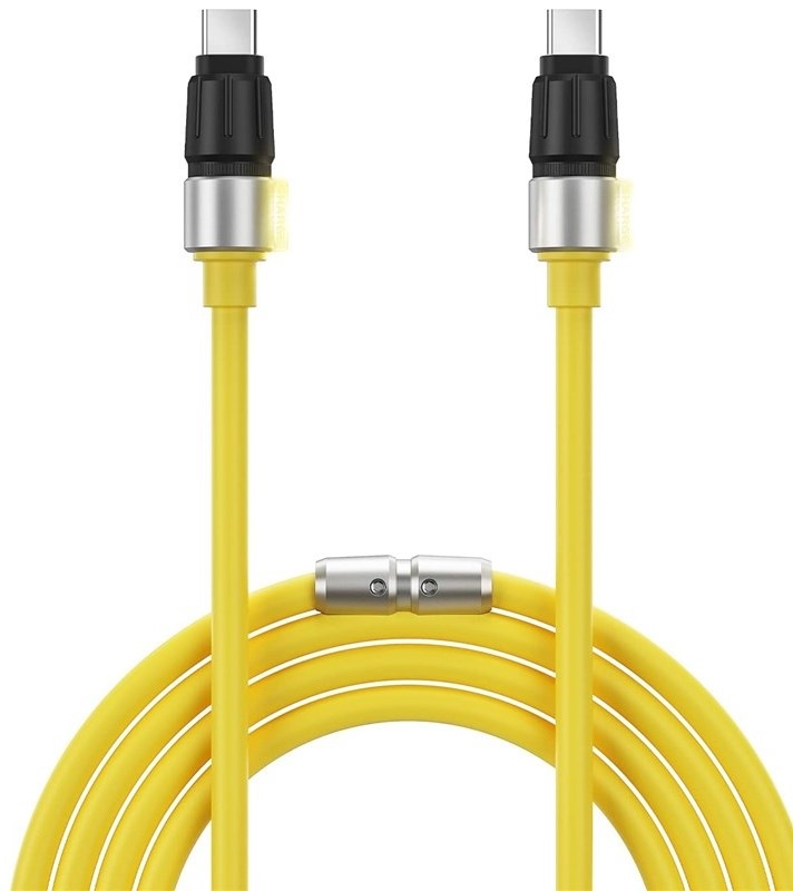 Kábel Sharge Phantom USB-C/USB-C, 1,2m - žltý