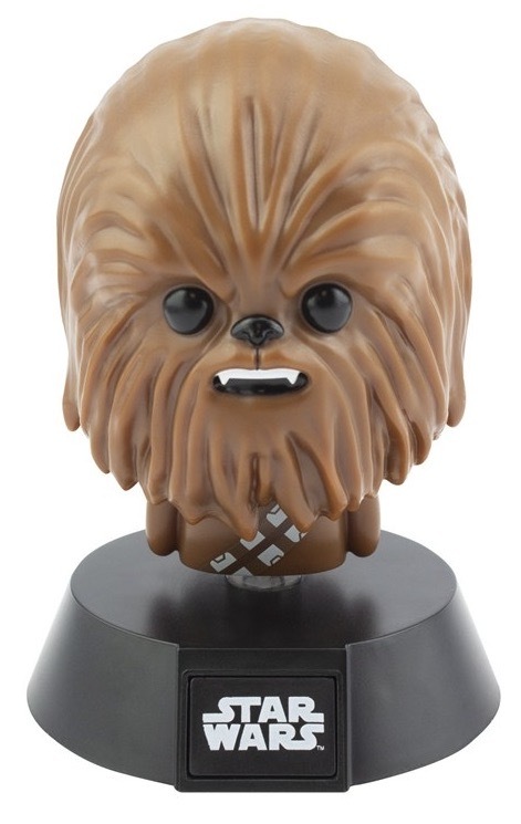 Dekoratívne LED Paladone Icon Light Star Wars - Chewbacca čierne/hnedé