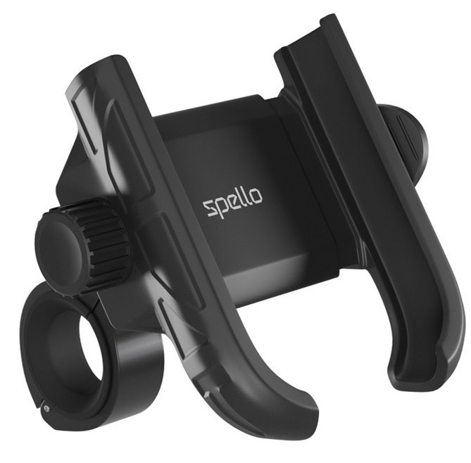 Držiak na mobil Spello by Epico na bicykel, čierna farba