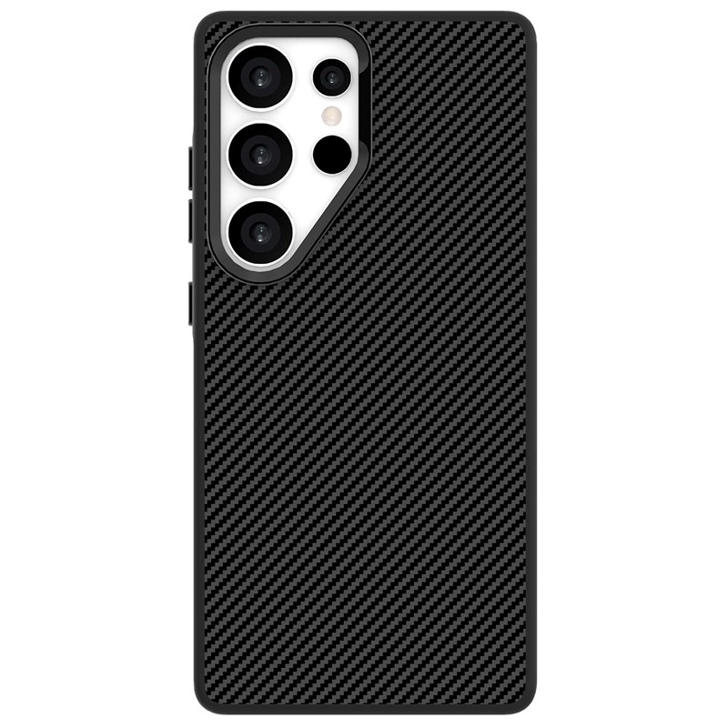 Kryt na mobil WG Platinum Carbon Magnet na Samsung Galaxy S25 Ultra 5G čierny