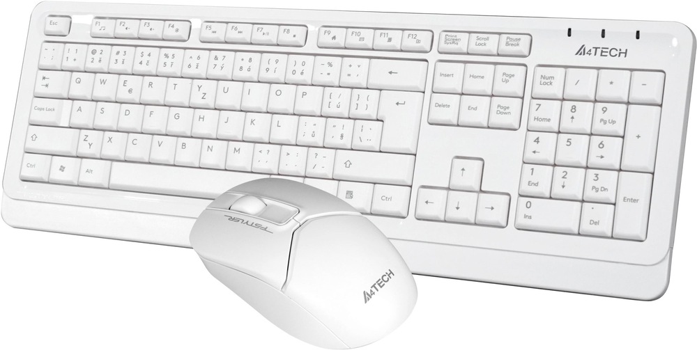 Klávesnica s myšou A4Tech FG1012 biela Klávesnica s myšou A4Tech FG1012 - biela