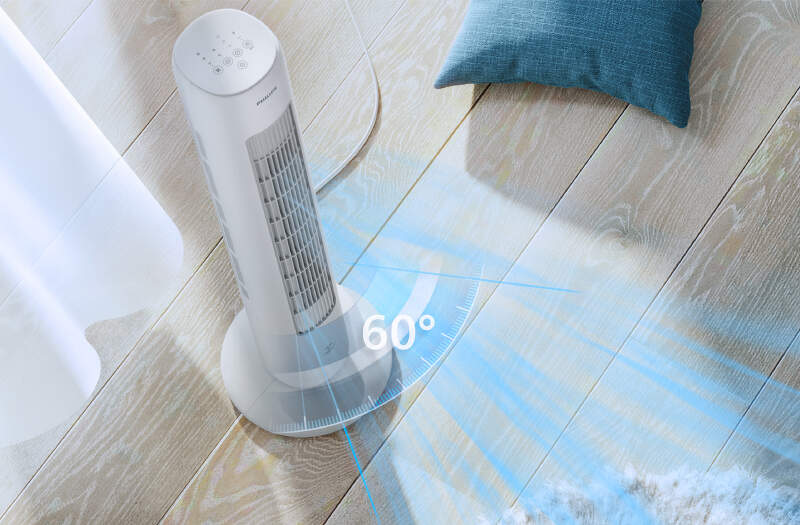 Ventilátor stĺpový Philips Series 5000 CX5535/00 biely
