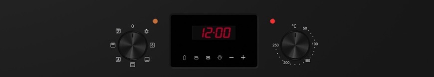Vstavaná rúra Mora VT 234 GB, čierna, ovládací panel