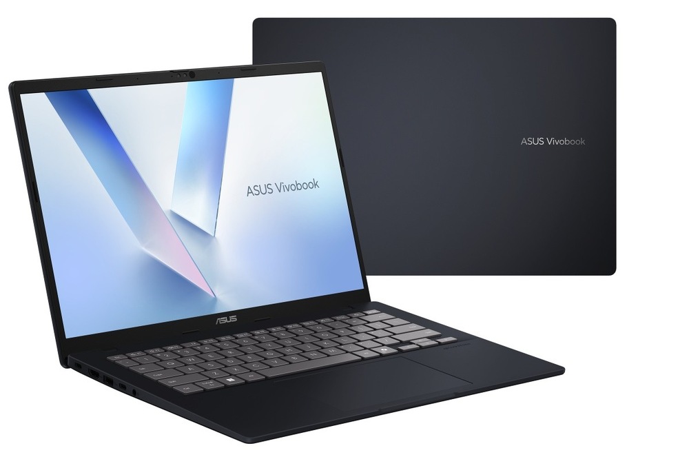 Notebook Asus Vivobook 14 čierny Otvorený a zatvorený notebook Asus Vivobook 14″ width=
