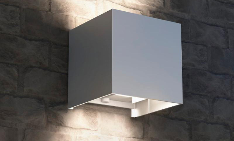 Nástenné svietidlo Hama SMART WiFi, štvorcové, 10 cm, IP44 biele