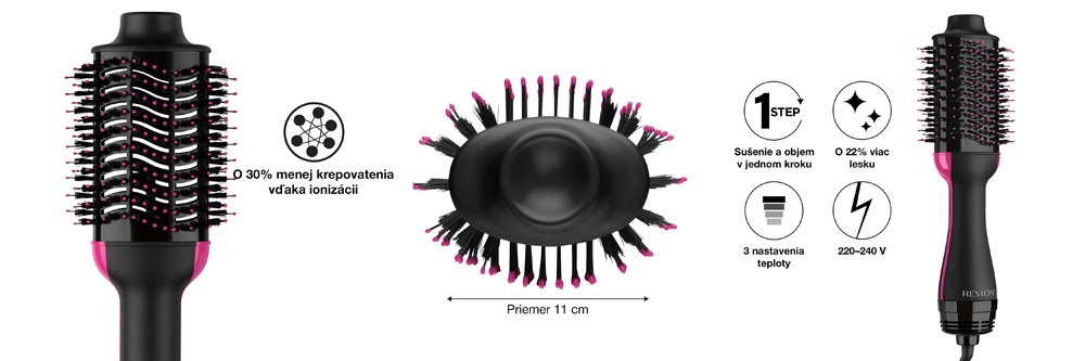 Vlasová kefa Revlon One-Step Volumizer RVDR5222E Vlasová kefa Revlon One-Step Volumizer RVDR5222E